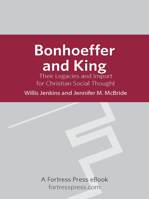 Title details for Bonhoeffer and King by Willis Jenkins - Available